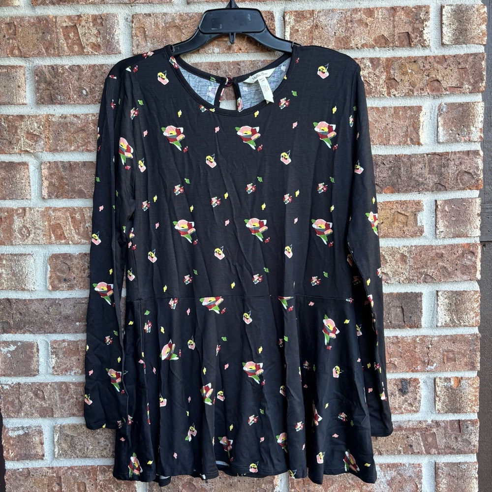 Matilda Jane Floral Black Dress